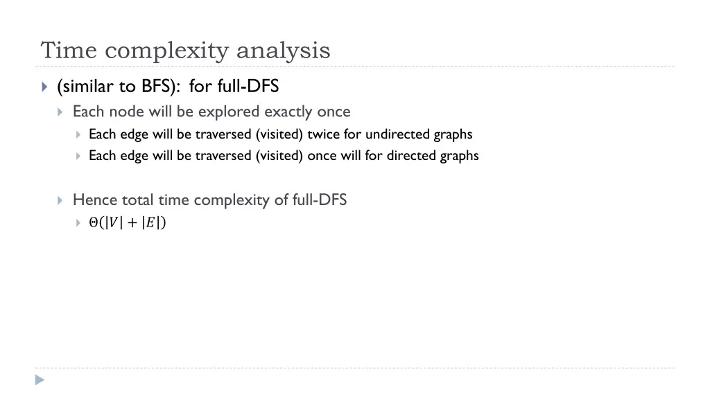 time complexity analysis