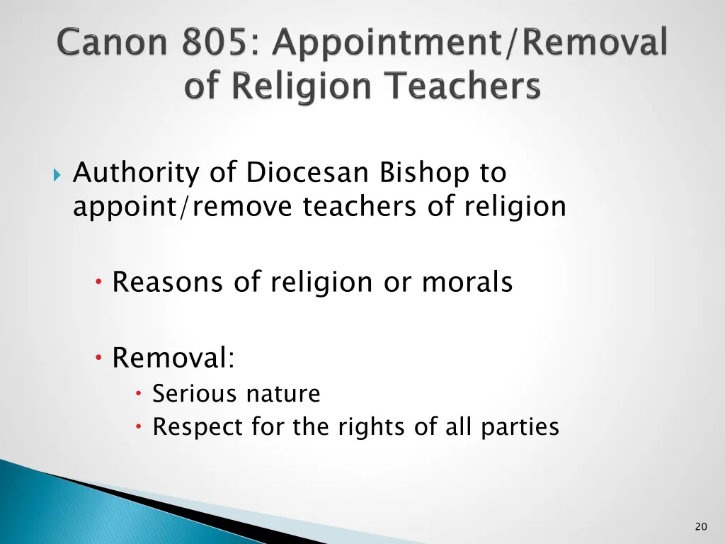 authority of diocesan bishop to appoint remove