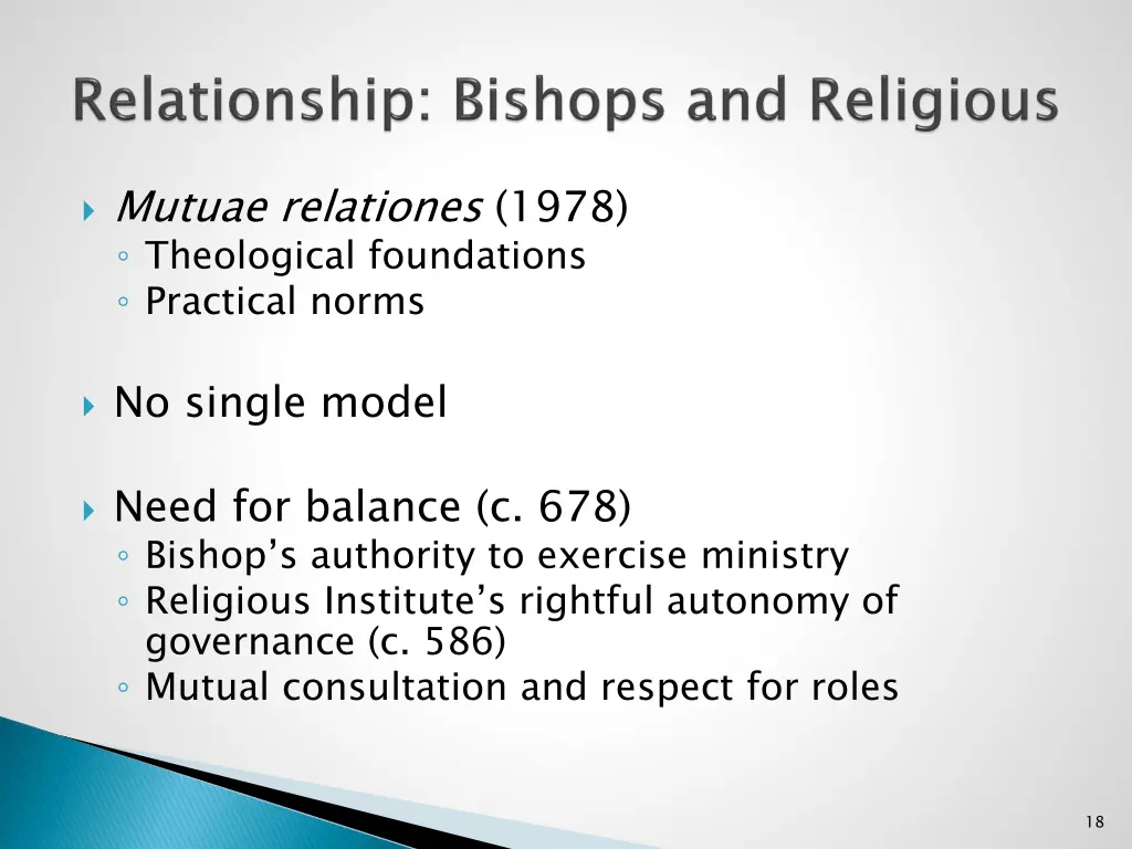 mutuae relationes 1978 theological foundations