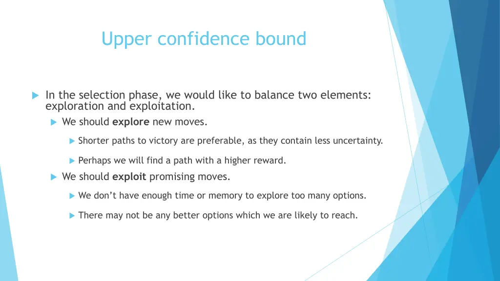 upper confidence bound