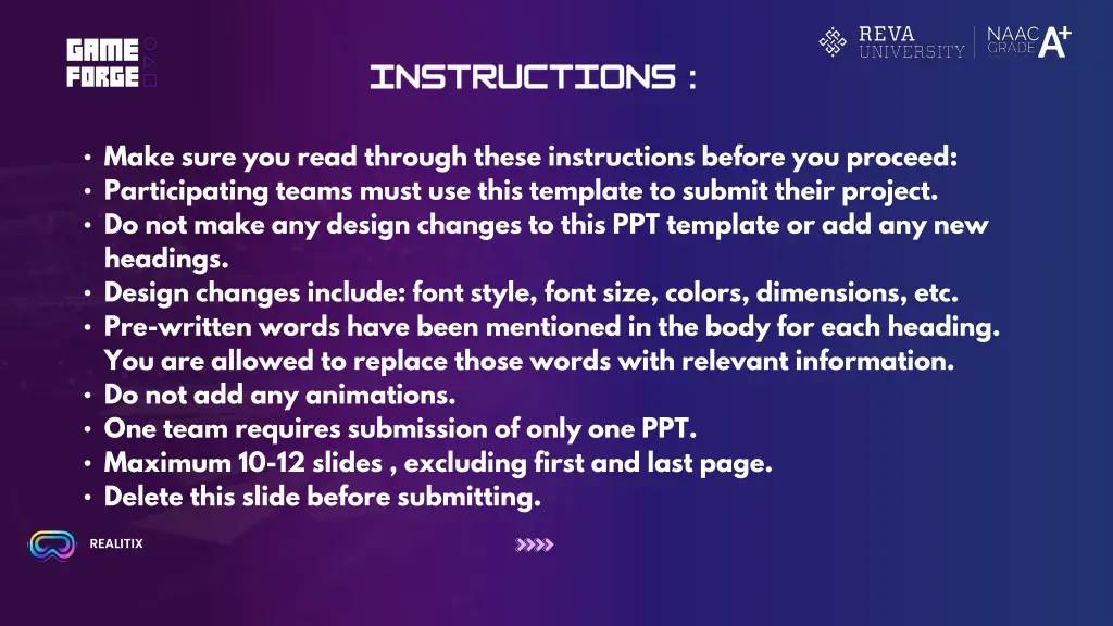 make sure you read through these instructions