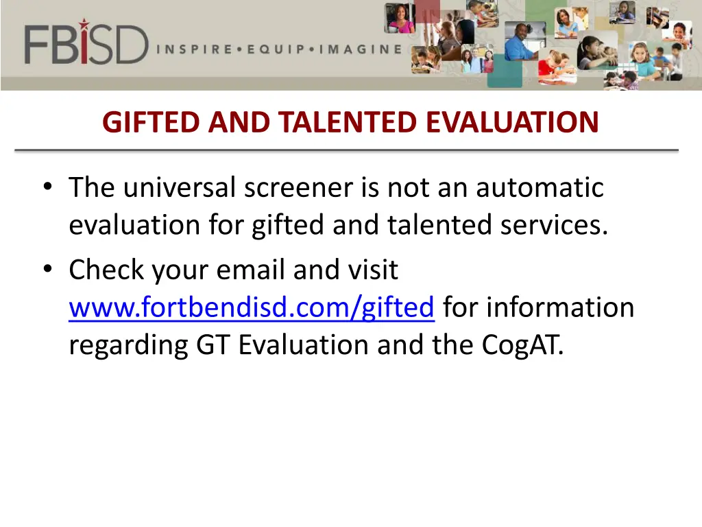gifted and talented evaluation