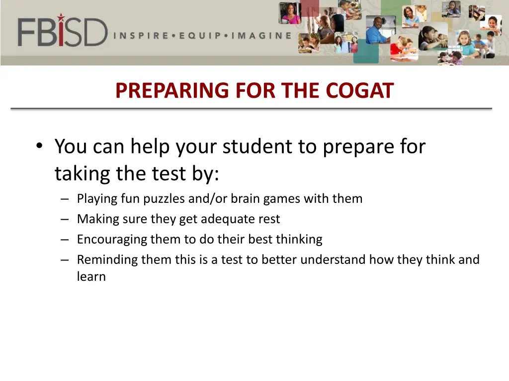 preparing for the cogat