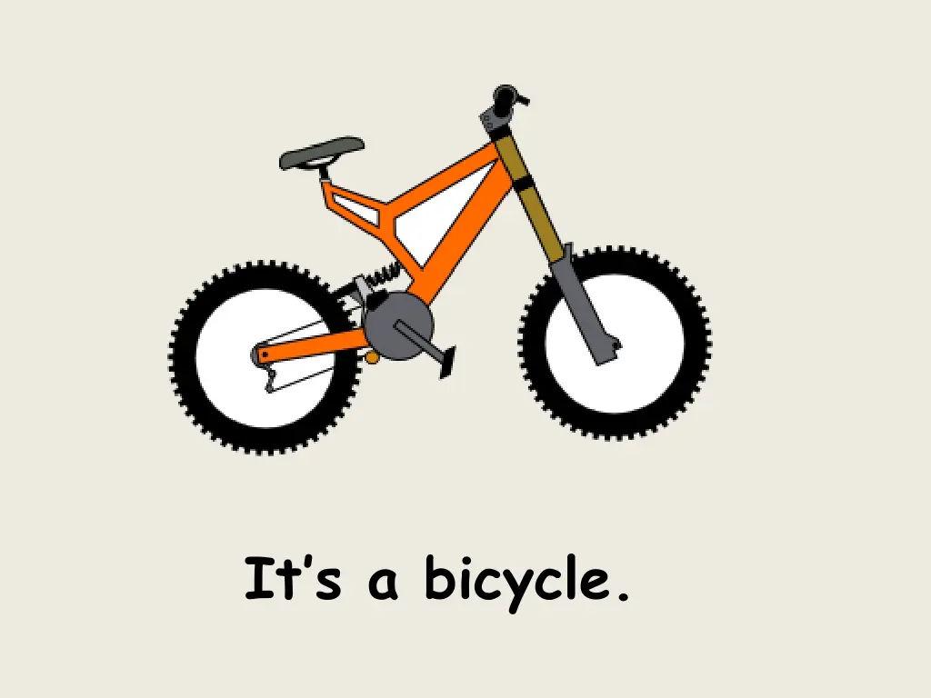it s a bicycle