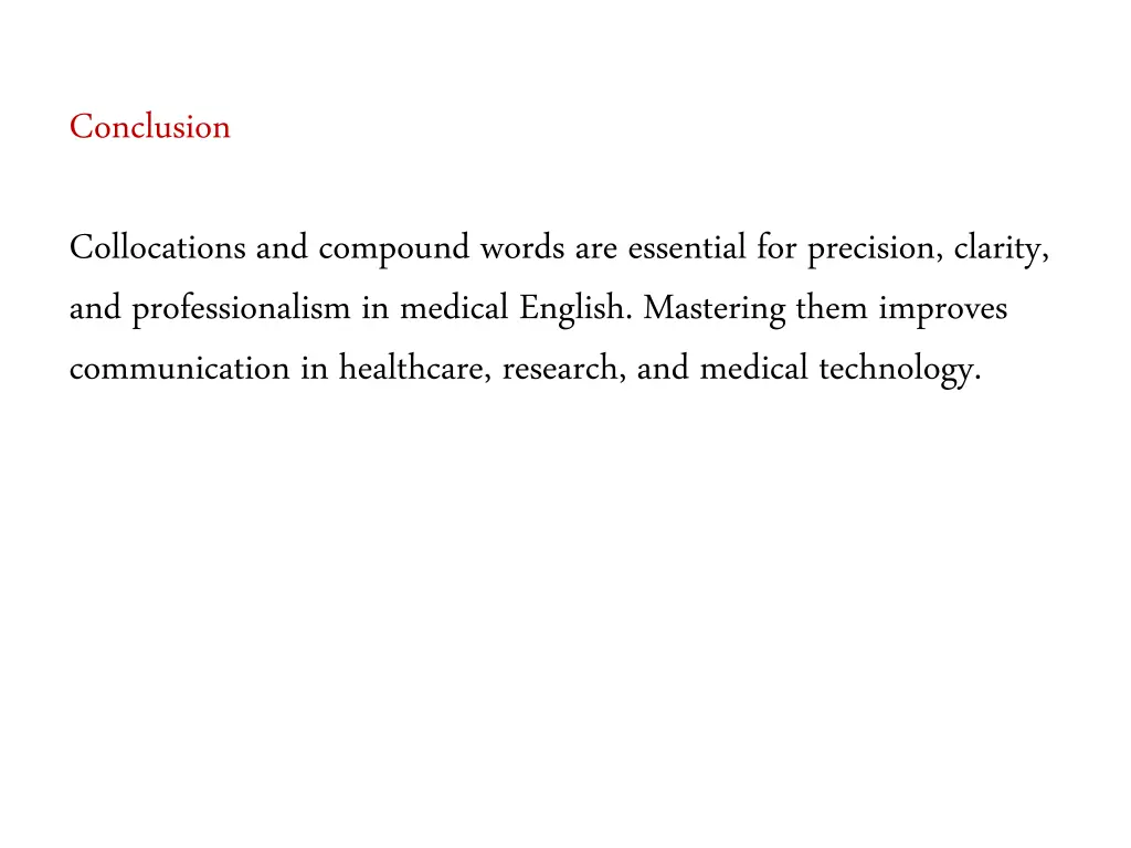 conclusion