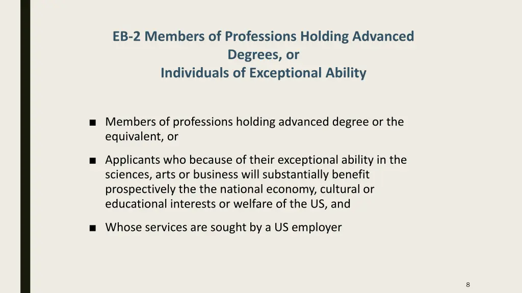 eb 2 members of professions holding advanced
