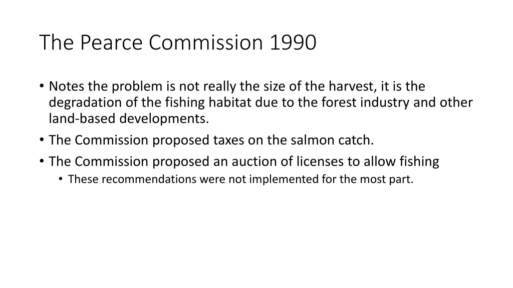 the pearce commission 1990