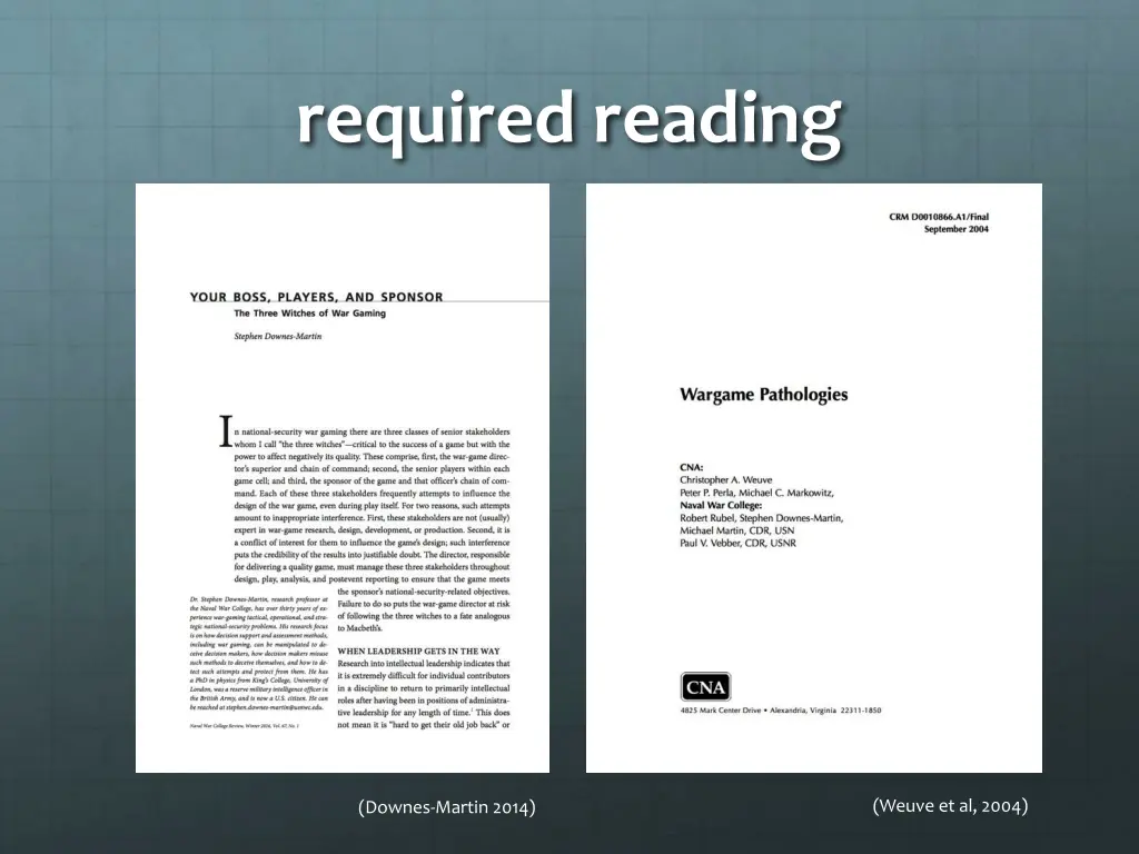 required reading