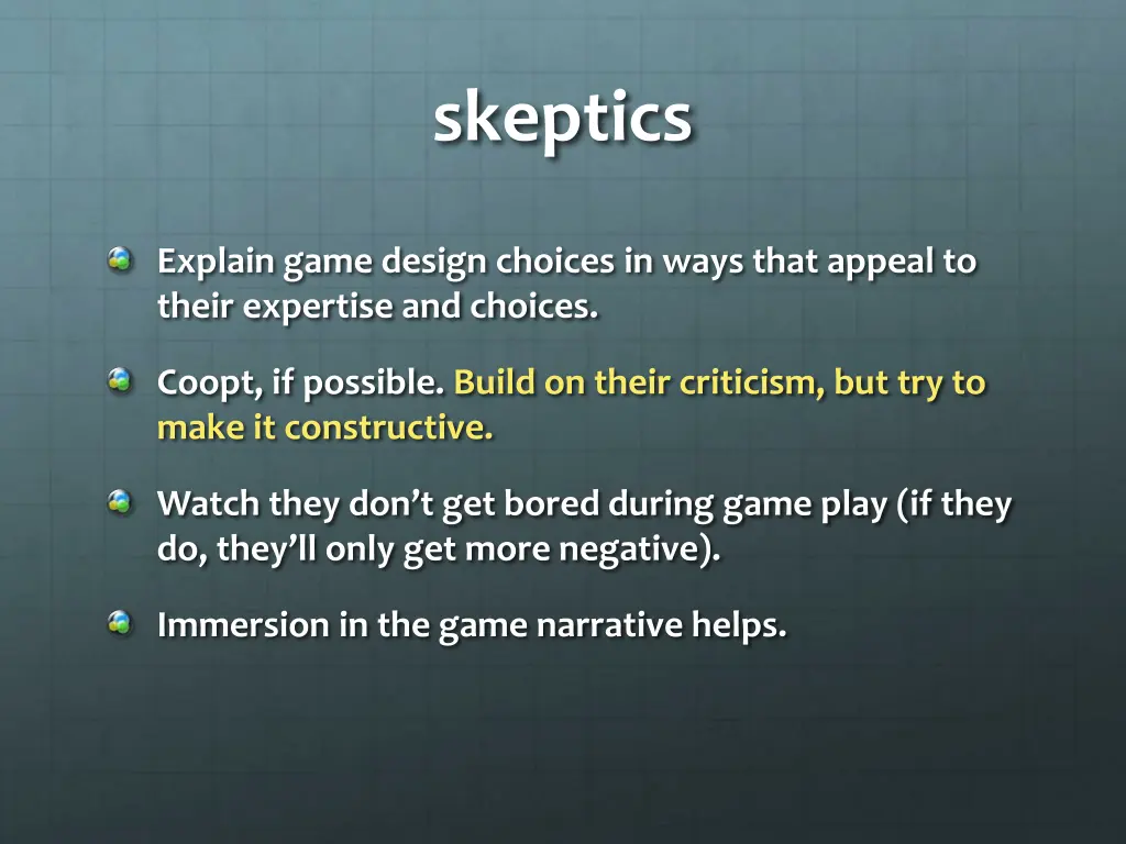 skeptics