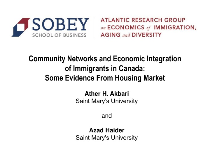 community networks and economic integration