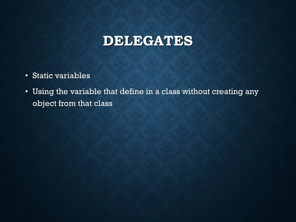 delegates