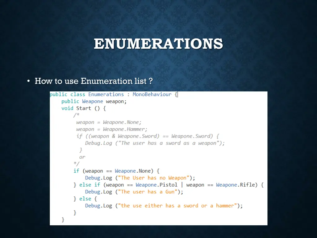 enumerations 2