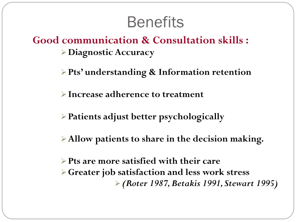 benefits