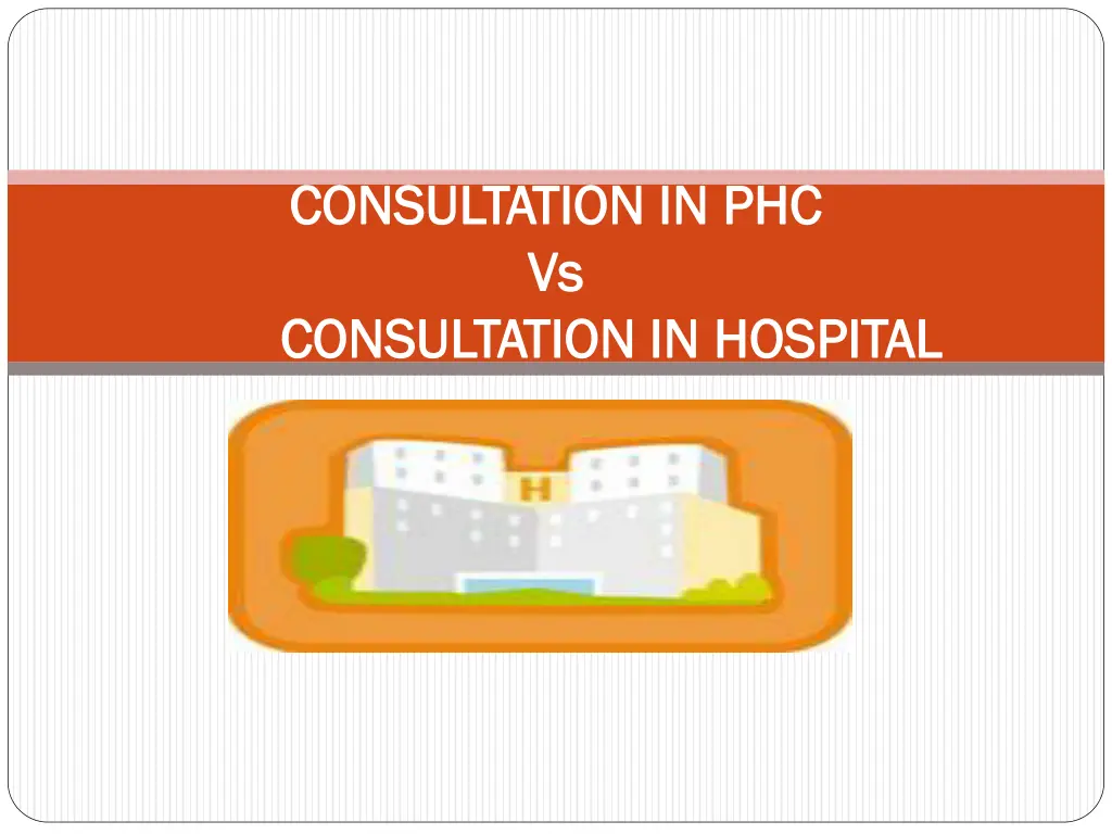 consultation in phc consultation