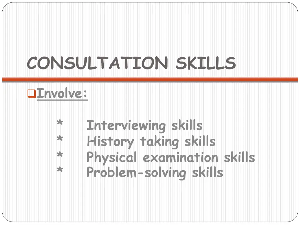 consultation skills