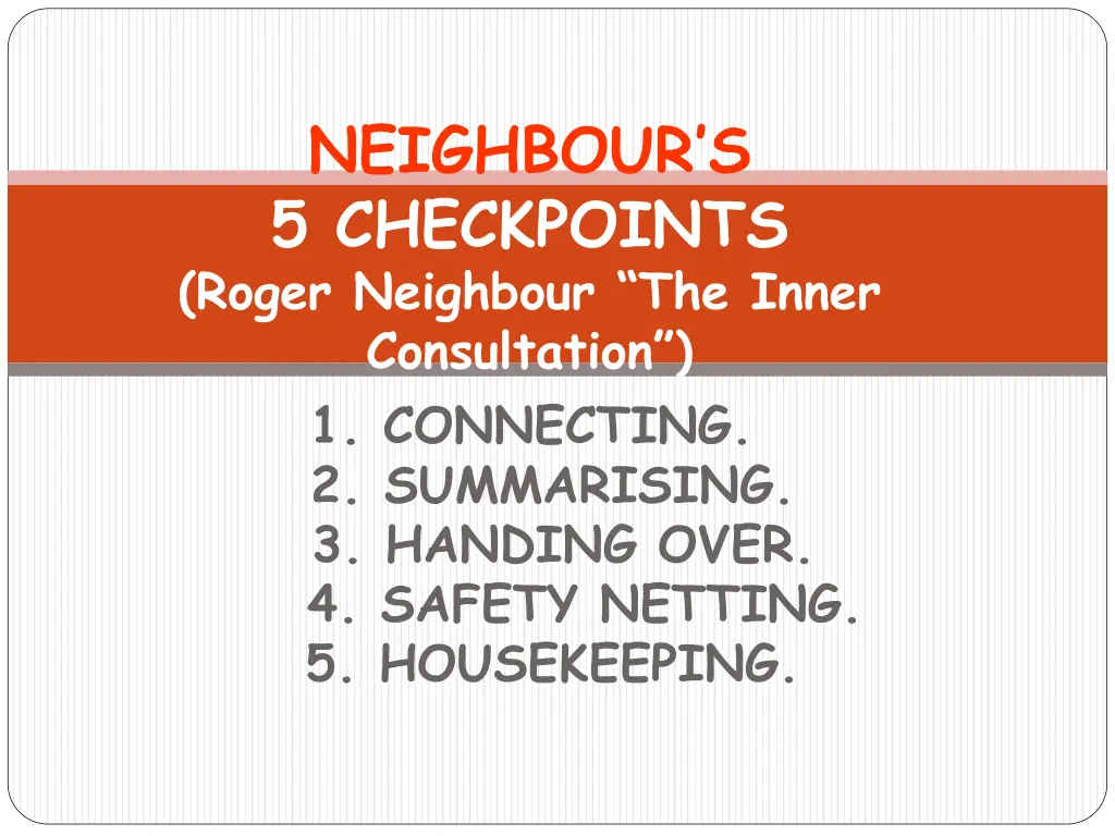 neighbour s 5 checkpoints roger neighbour