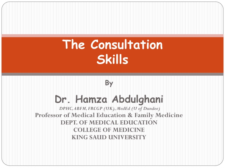 the consultation skills