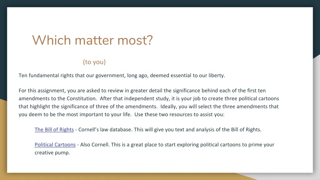 which matter most