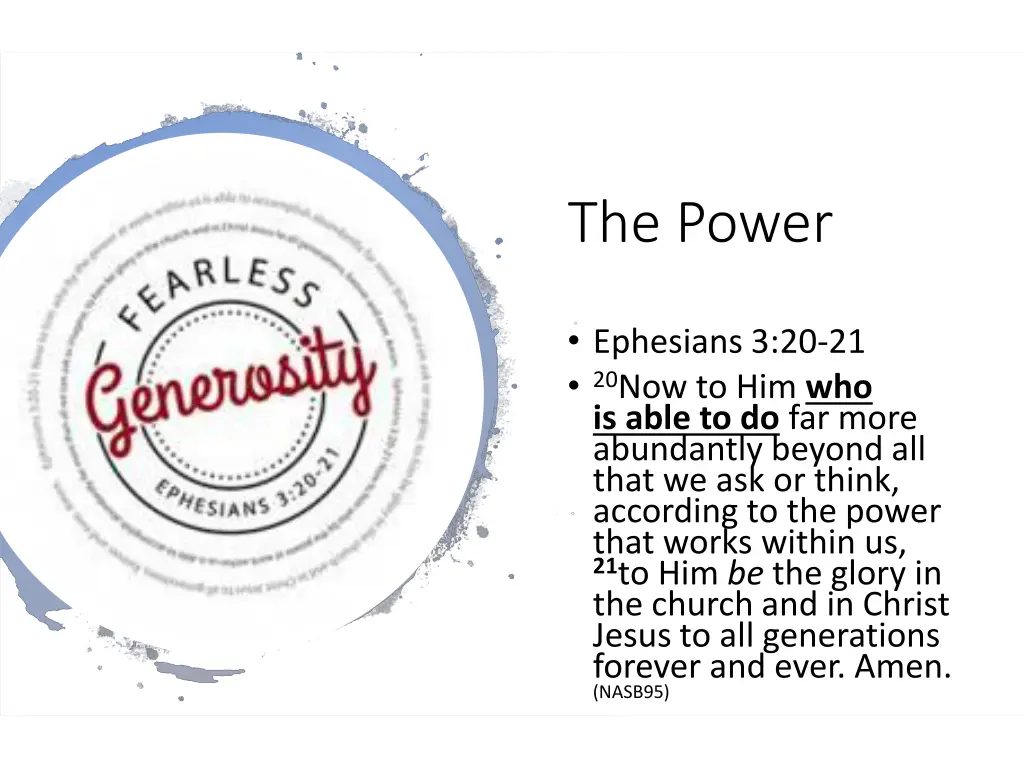 the power