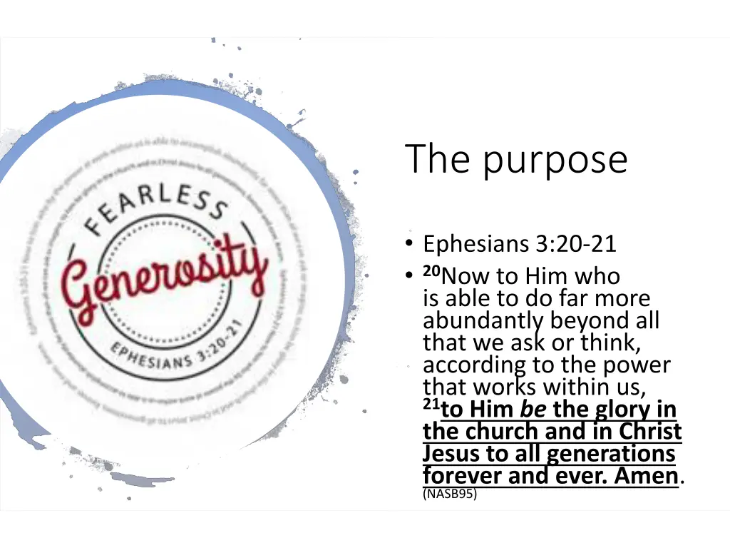 the purpose