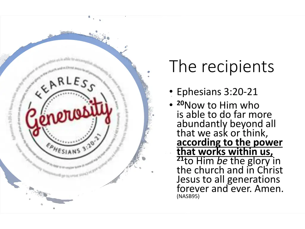 the recipients