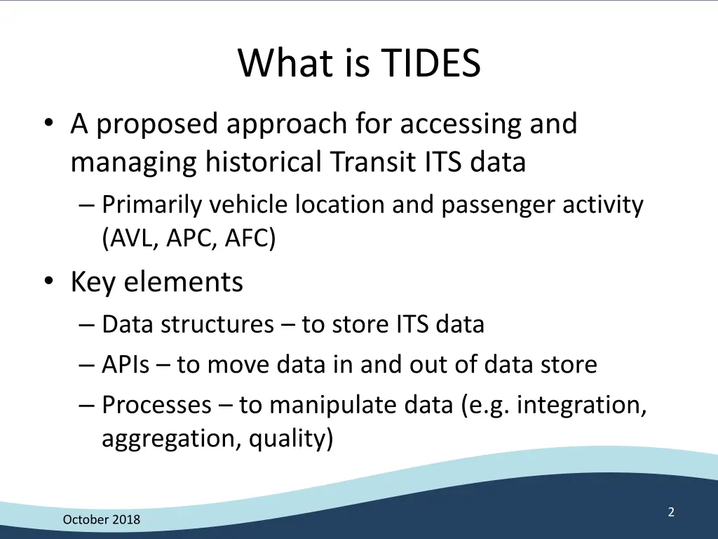 what is tides