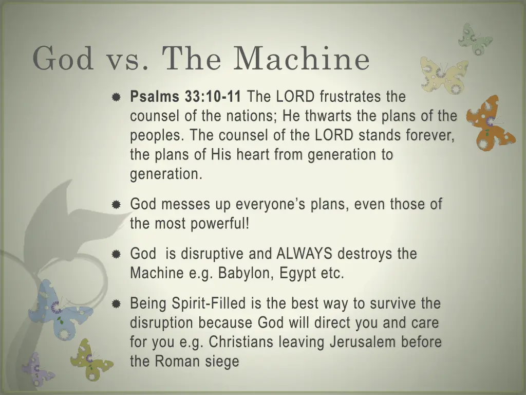 god vs the machine