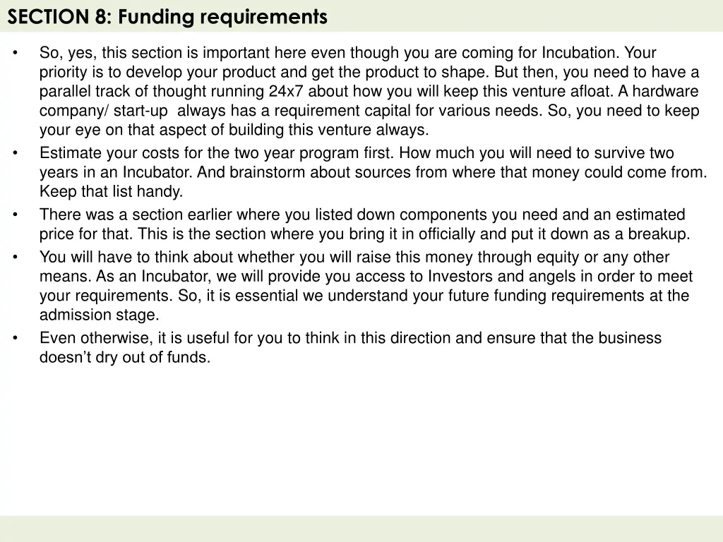 section 8 funding requirements