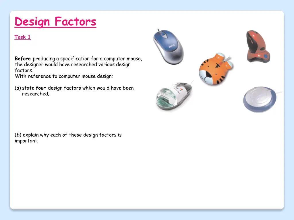 design factors