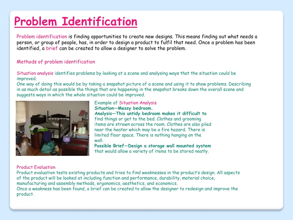 problem identification