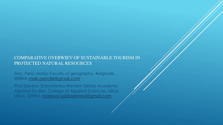 comparative overwiev of sustainable tourism