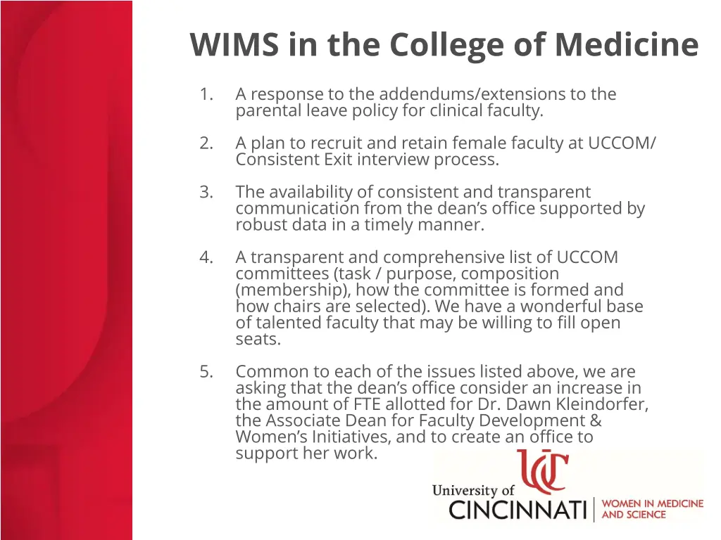 wims in the college of medicine