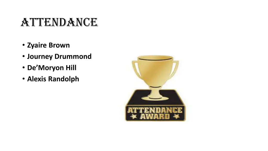attendance 1