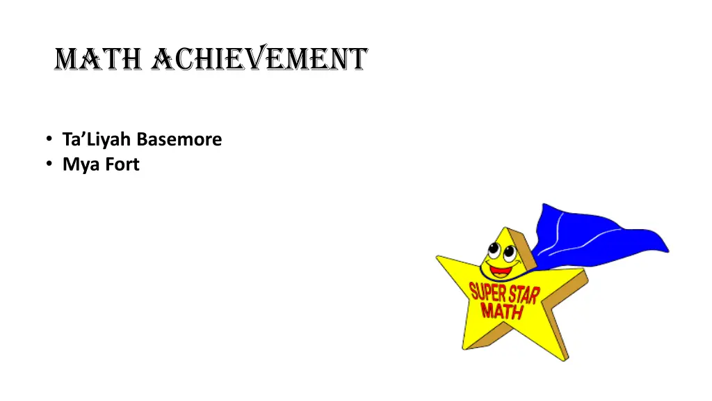 math achievement