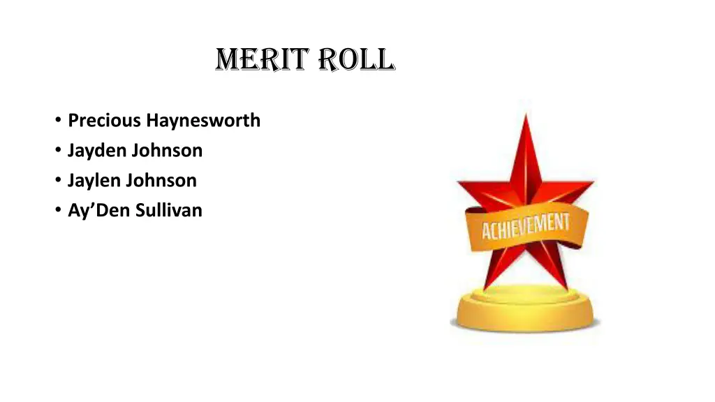 merit roll 1