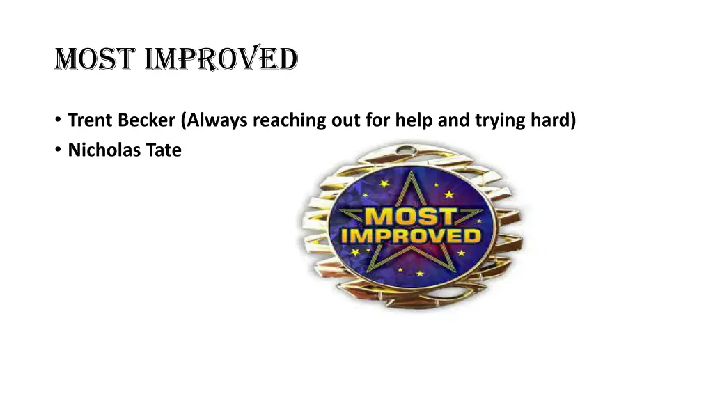most improved 3