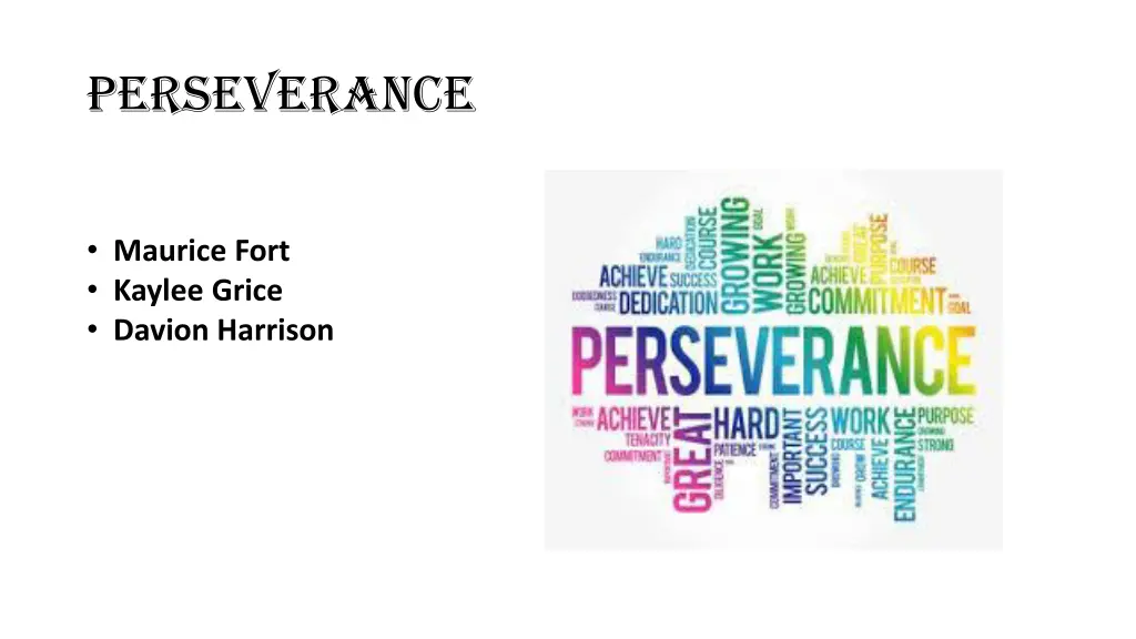 perseverance 1