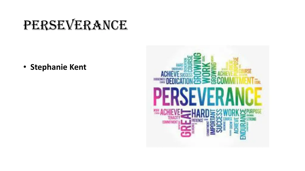 perseverance