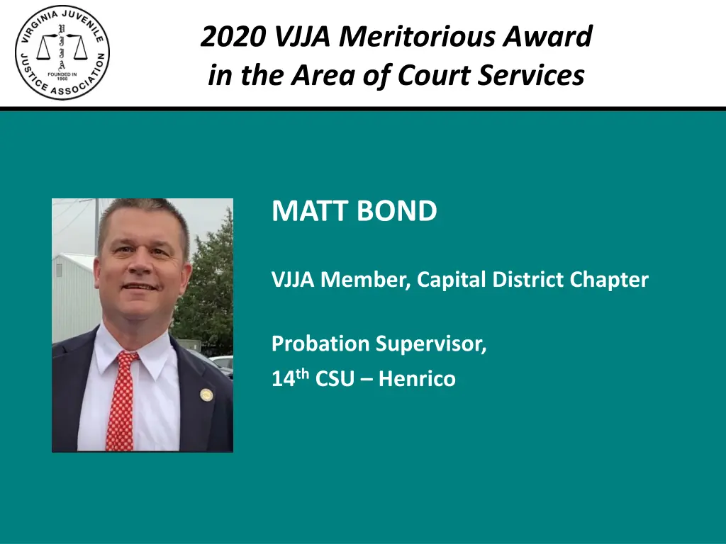 2020 vjja meritorious award in the area of court