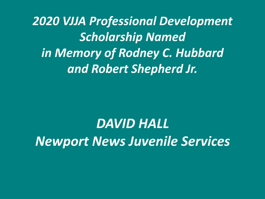 2020 vjja professional development scholarship 1