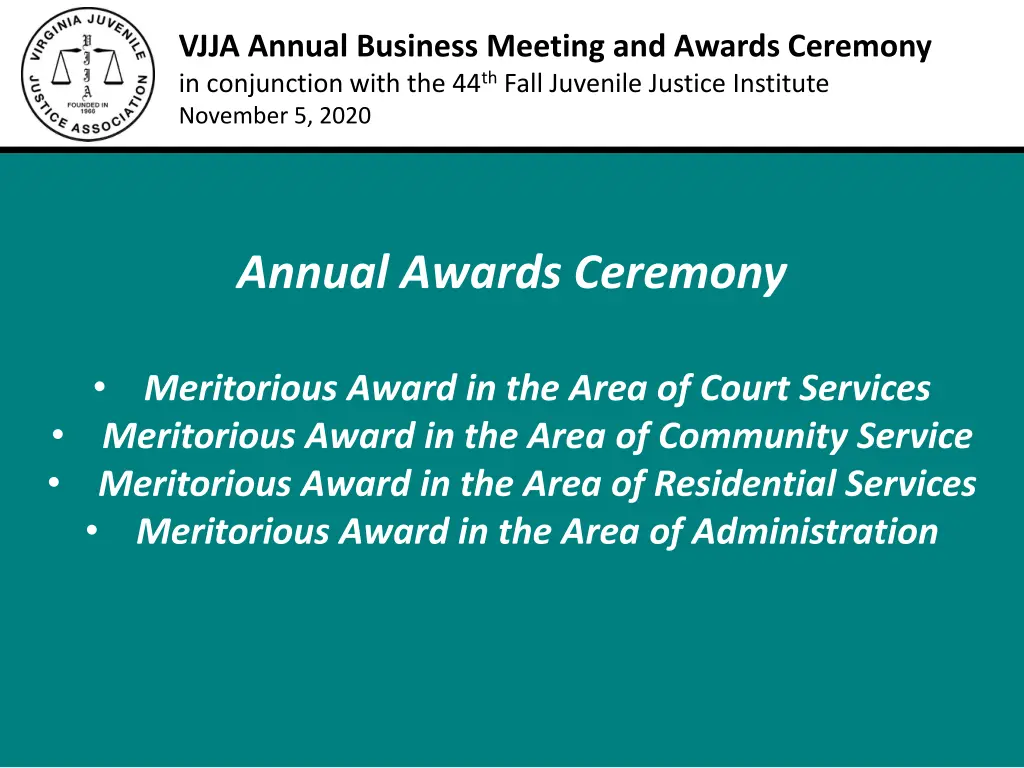 vjja annual business meeting and awards ceremony 1