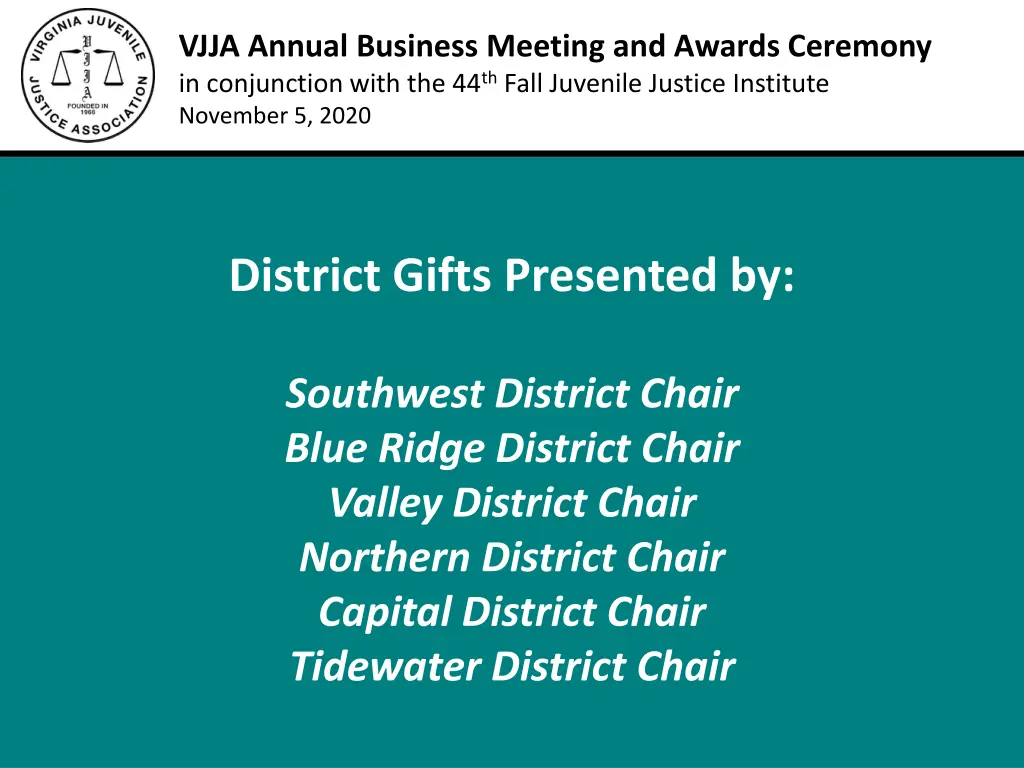 vjja annual business meeting and awards ceremony 7