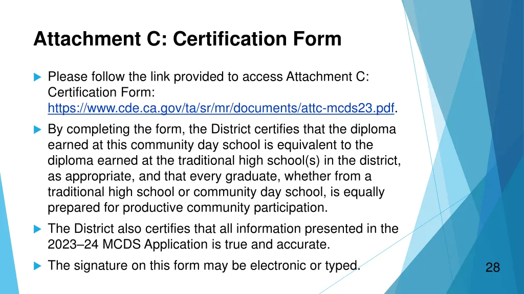 attachment c certification form