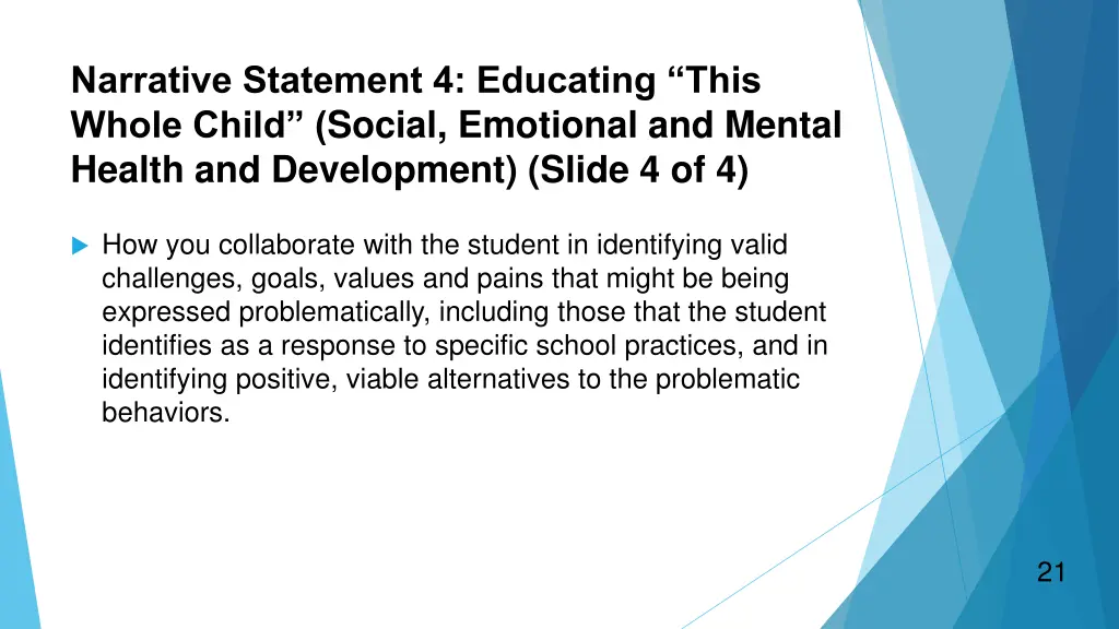 narrative statement 4 educating this whole child 3