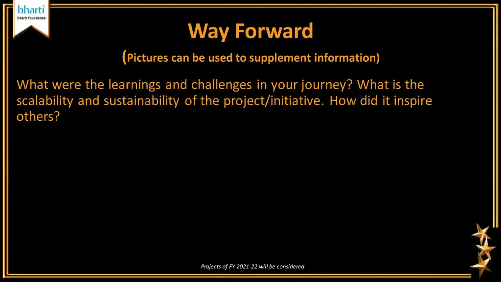 way forward
