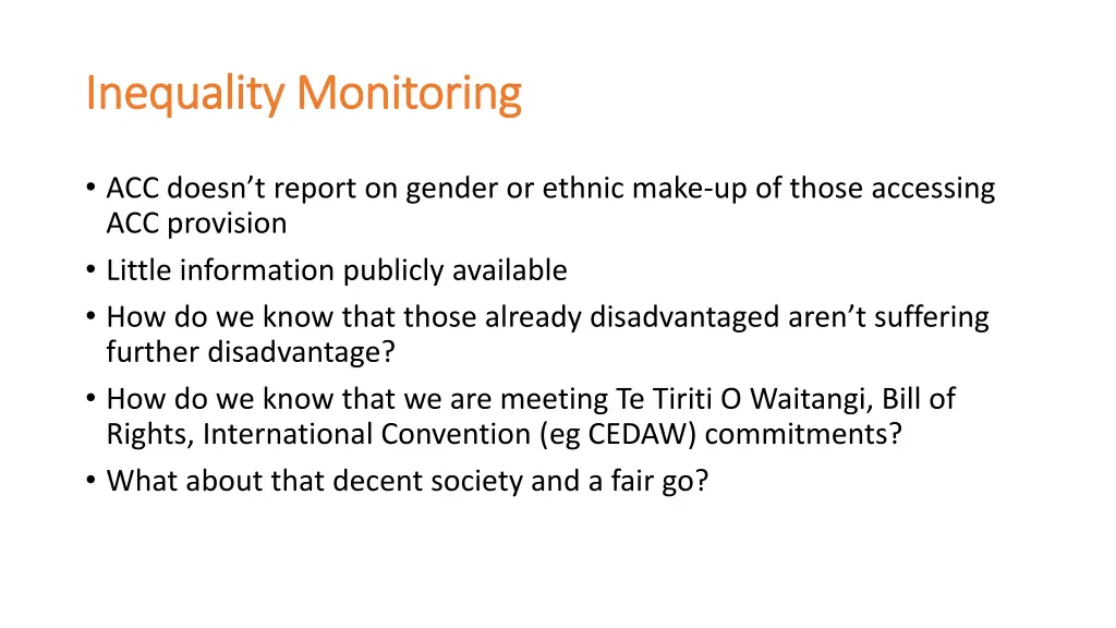 inequality monitoring inequality monitoring