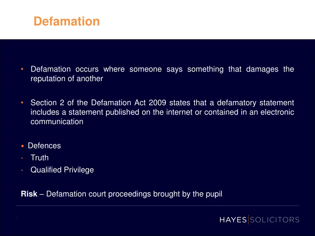 defamation