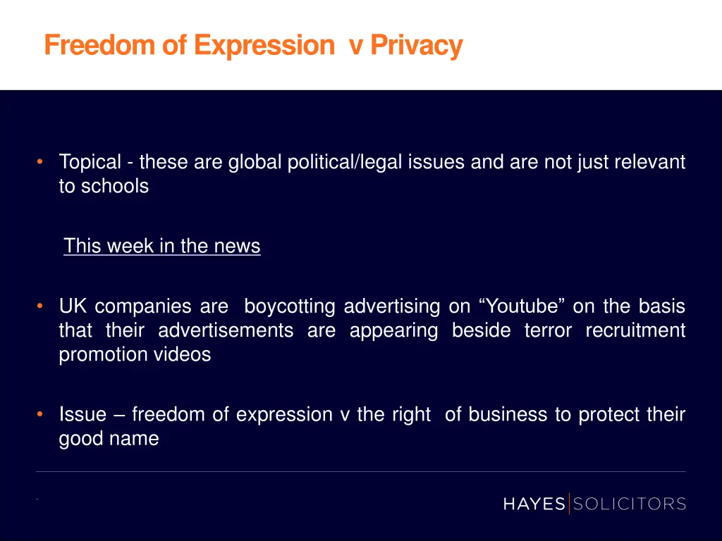 freedom of expression v privacy 1