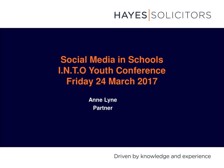 social media in schools i n t o youth conference