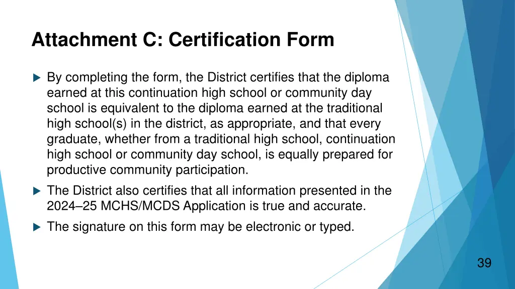 attachment c certification form